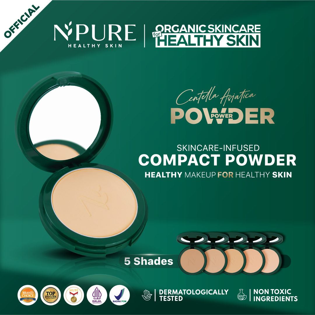 【NEW】NPURE Centella Asiatica Power Powder / Bedak / Powder Fondation