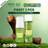 NPURE PAKET Face Toner + Face Wash (Cica Series)