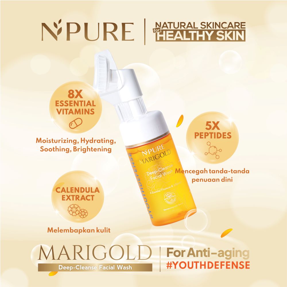NPURE Marigold DeepCleanse Facial Wash Npure Official