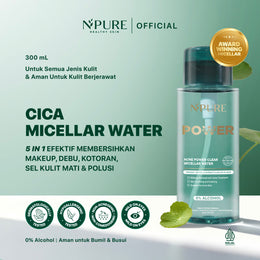 【FREE KAPAS 100pcs】NPURE Acne Power Clear MIcellar Water 300ml