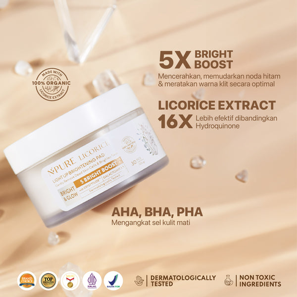 NPURE LICORICE LIGHT UP BRIGHTENING PAD