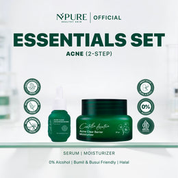NPURE Bundling Cica Serum Biome + Cica Moisturizer