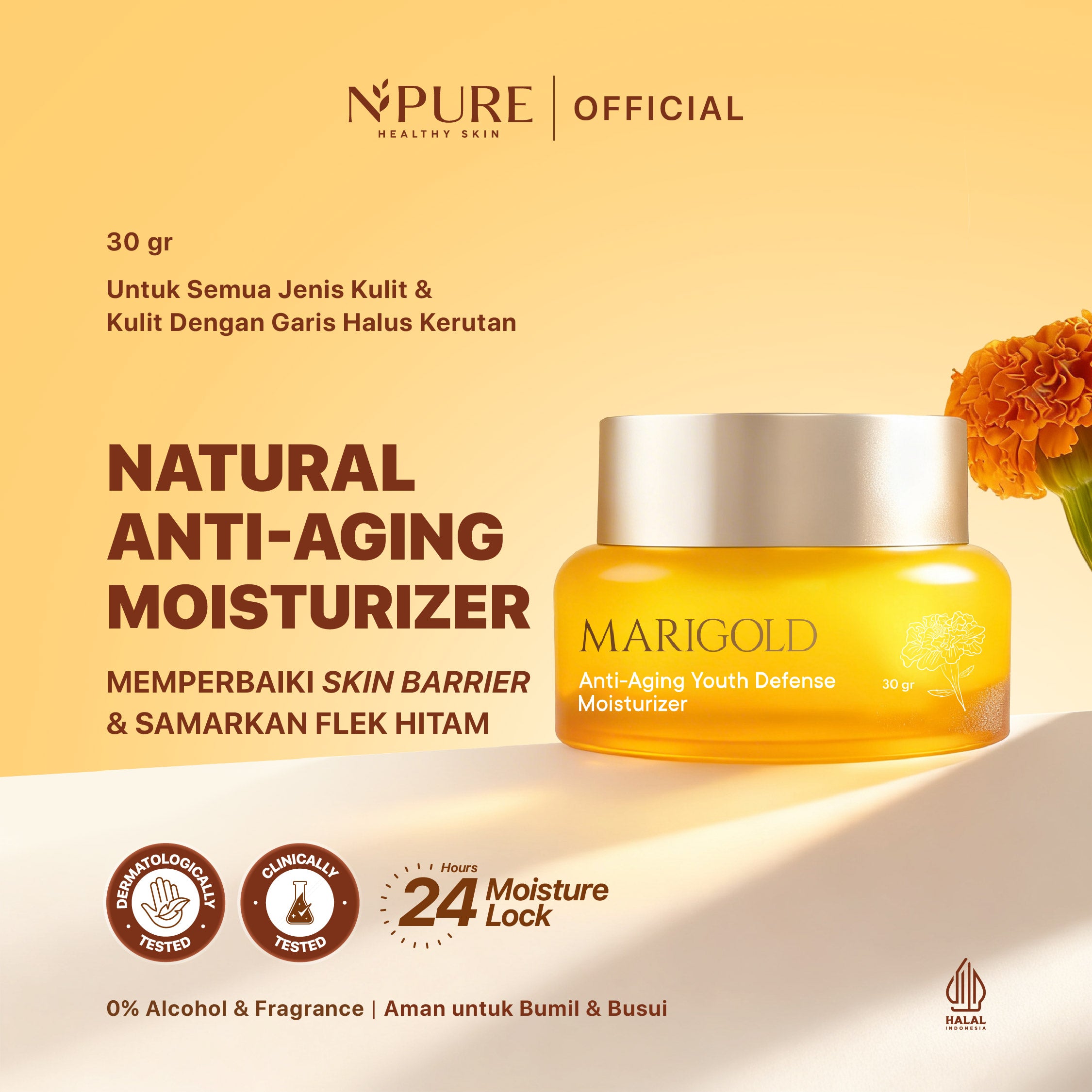 NPURE Marigold Memory Bounce Moisturizer
