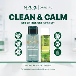 NPURE CLEAN AND CALM BUNDLING - MICELLAR WATER 300 ML + CICA TONER 150ml