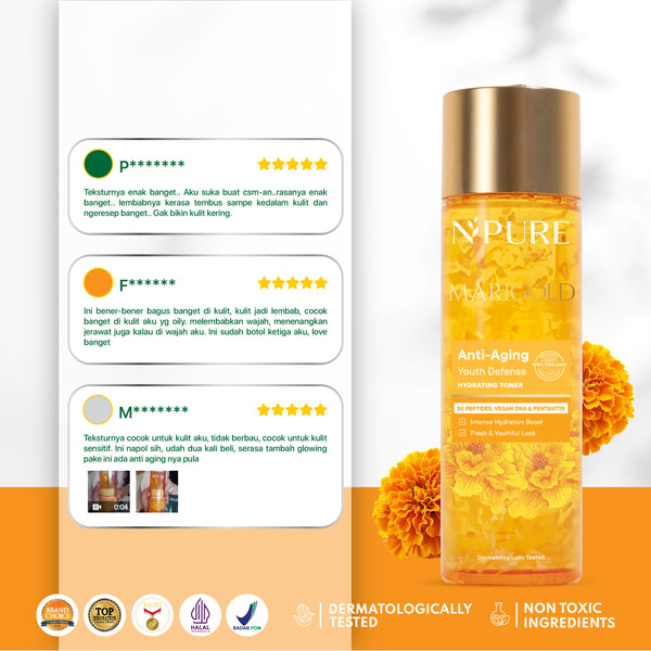 NPURE MARIGOLD ANTI-AGING YOUTH DEFENSE HYDRATING TONER