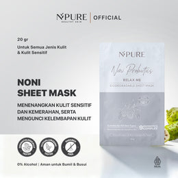 NPURE NONI PROBIOTICS RELAX ME BIODEGRADABLE SHEET MASK