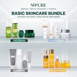 NPURE Paket 4 PCS Cleanser | Toner | Serum  | Moisturizer