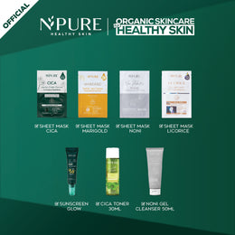 NPURE Special Package / Sunscreen Glow/ Sheet Mask / Cica Toner / Noni Cleanser