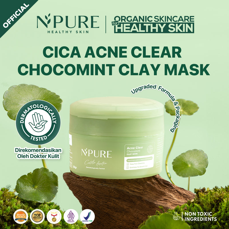 NPURE CENTELLA ASIATICA ACNE CLEAR CHOCOMINT CLAY MASK