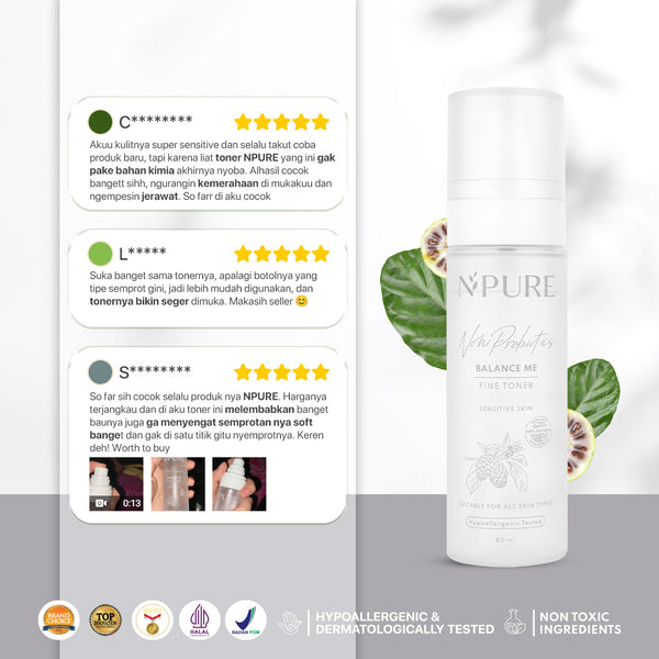 NPURE NONI PROBIOTICS "BALANCE ME" FINE TONER