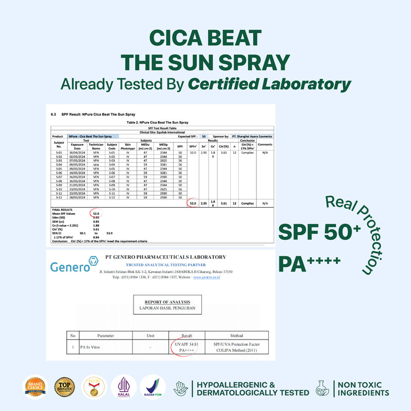 [FREE HOLDER] NPURE CICA BEAT THE SUN - SUNSCREEN SPRAY
