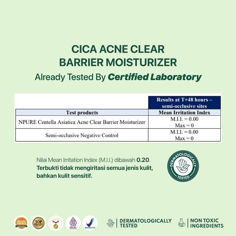 NPURE Centella Asiatica Acne Clear Barrier Moisturizer