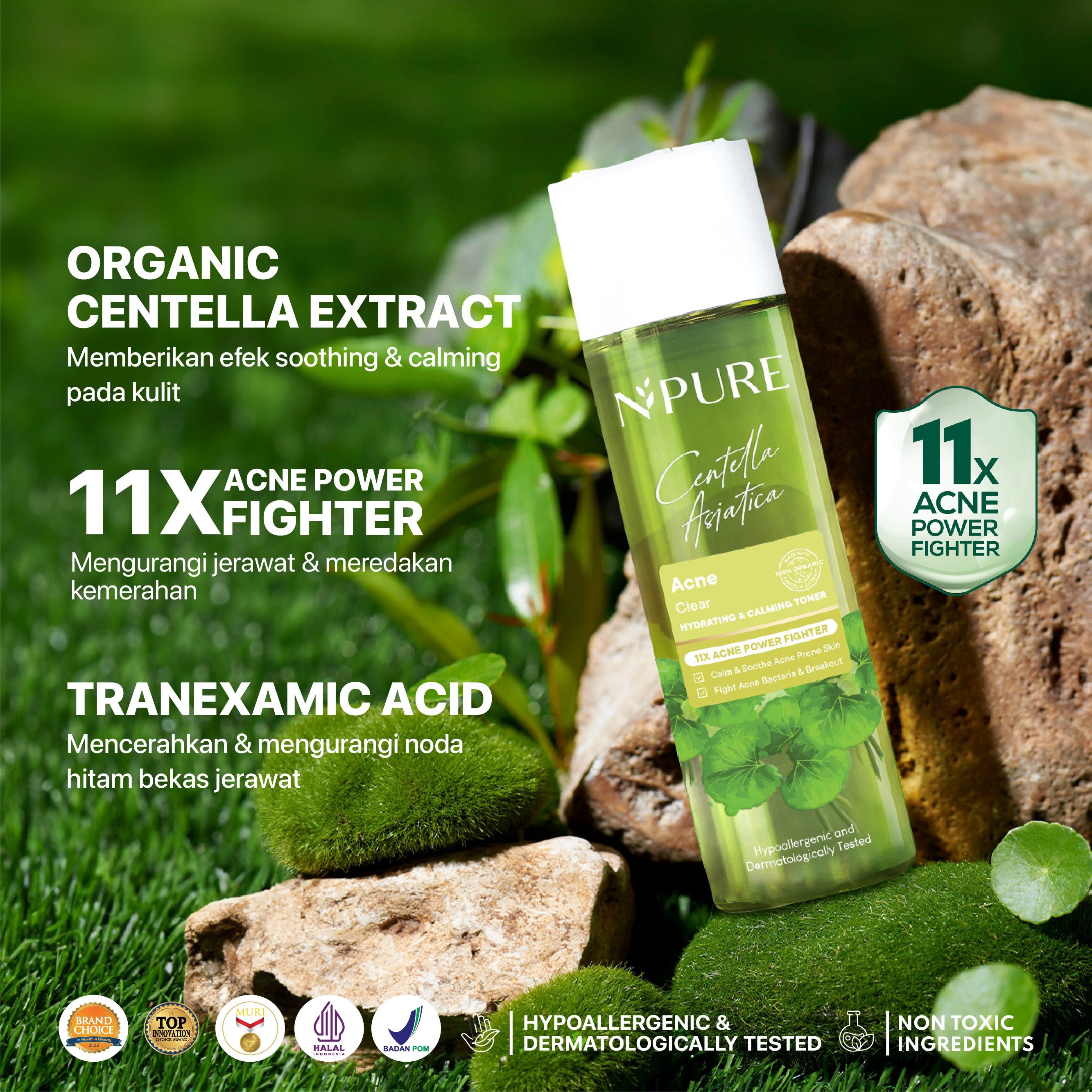 NPURE Cica Centella Asiatica Face Toner