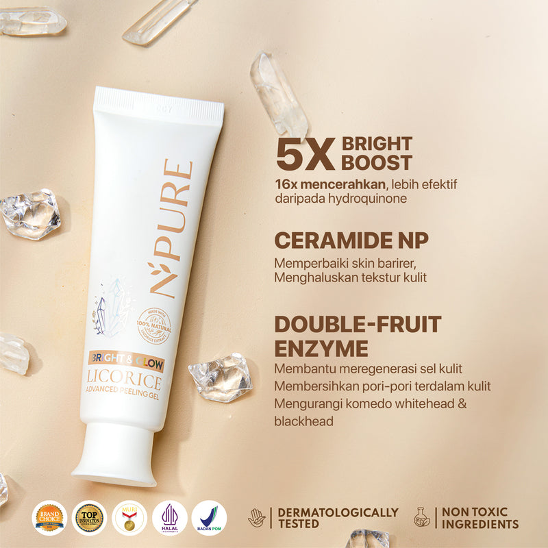 BUNDLING NPURE Peeling Gel Licorice + NPURE Axillary Treatment Licorice