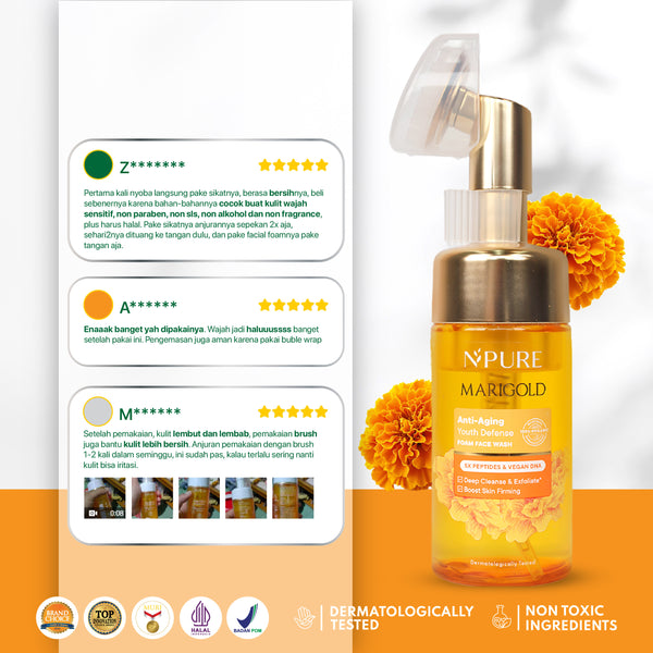 NPURE Marigold Deep-Cleanse Facial Wash