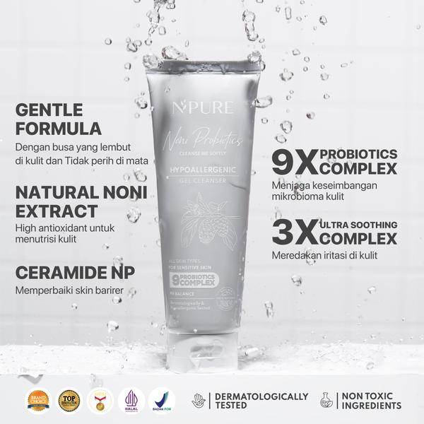 NPURE NONI PROBIOTICS "CLEANSE ME SOFTLY" GEL CLEANSER