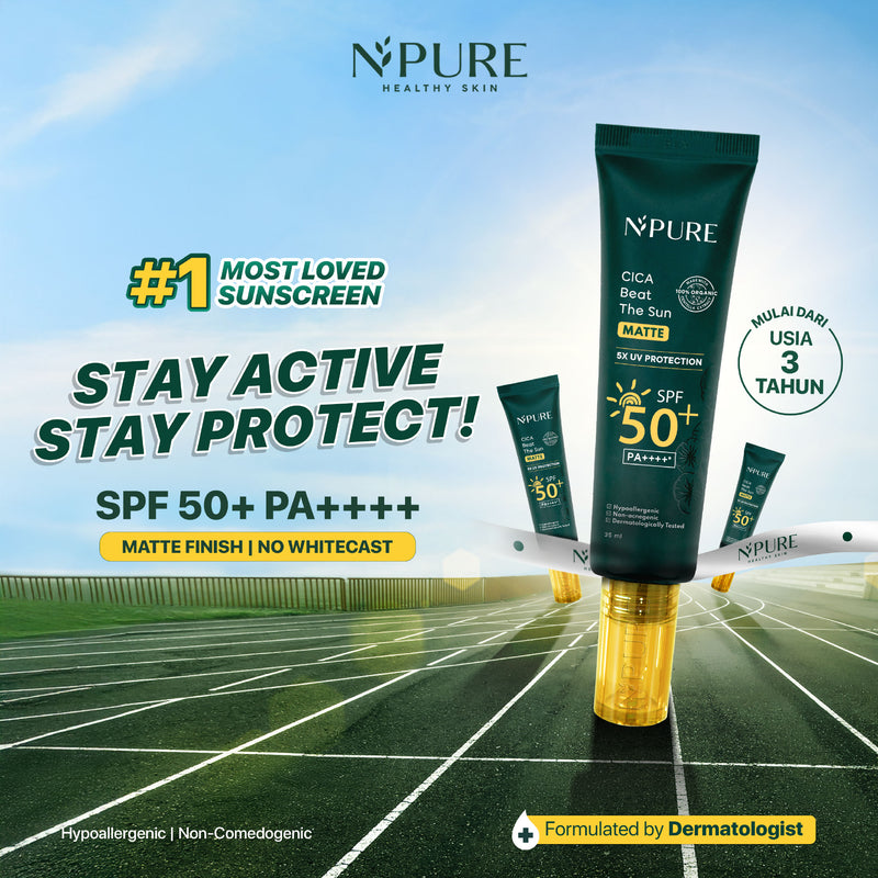NPURE NPURE SUNSCREEN CICA BEAT THE SUN MATTE SPF 50+ PA++++