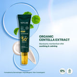 NPURE NPURE SUNSCREEN CICA BEAT THE SUN MATTE SPF 50+ PA++++