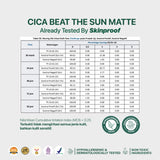 NPURE NPURE SUNSCREEN CICA BEAT THE SUN MATTE SPF 50+ PA++++