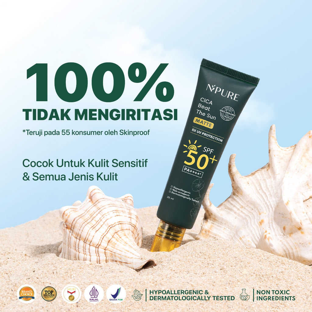 NPURE NPURE SUNSCREEN CICA BEAT THE SUN MATTE SPF 50+ PA++++