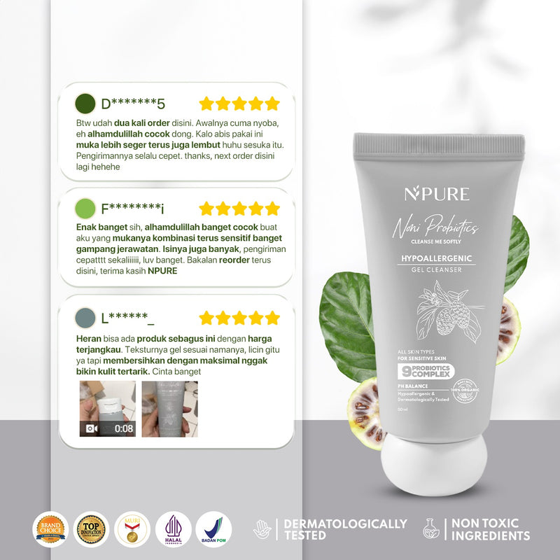 NPURE Gel Cleanser Noni Probiotics Cleanse Me Softly 50ml