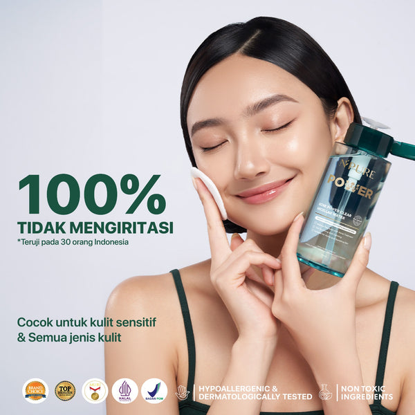 【FREE KAPAS 100pcs】NPURE Acne Power Clear MIcellar Water 300ml