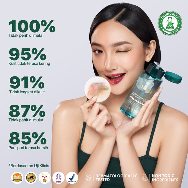 【FREE KAPAS 100pcs】NPURE Acne Power Clear MIcellar Water 300ml