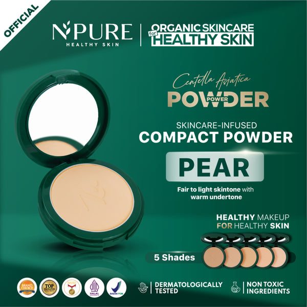 [TASYA FARASYA APPROVED] NPURE Centella Asiatica Power Powder / Bedak / Powder Fondation / Powder For Acne Skin / Bedak Kulit Berjerawat
