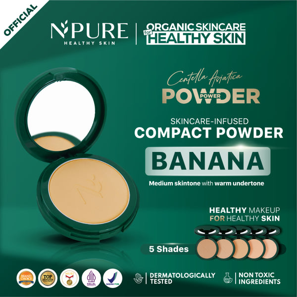 [TASYA FARASYA APPROVED] NPURE Centella Asiatica Power Powder / Bedak / Powder Fondation / Powder For Acne Skin / Bedak Kulit Berjerawat