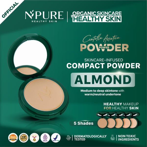 [TASYA FARASYA APPROVED] NPURE Centella Asiatica Power Powder / Bedak / Powder Fondation / Powder For Acne Skin / Bedak Kulit Berjerawat
