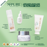 NPURE Paket 4 PCS, Cleanser | Toner | Serum  | Moisturizer