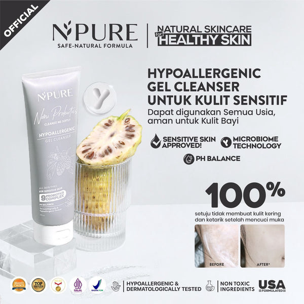 NPURE NONI PROBIOTICS "CLEANSE ME SOFTLY" GEL CLEANSER