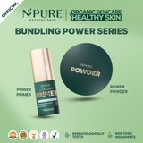 【NEW Bundle Power Series】NPURE Power Powder + Power Primer / Compact powder / Primer Serum / primer make up / Bedak padat / bedak kulit berjerawat