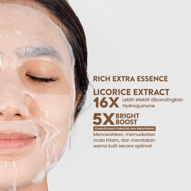 NPURE LICORICE ULTRA LIGHT COMPLETE FACE ESSENCE SHEET MASK