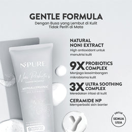 NPURE NONI PROBIOTICS "CLEANSE ME SOFTLY" GEL CLEANSER
